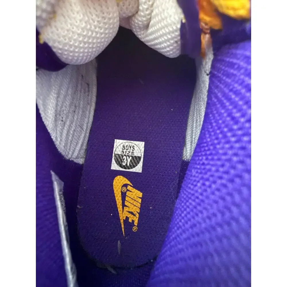 Nike Dunk High Lakers Purple Gold Kids Size 3Y Preschool PS LA DZ4455-500